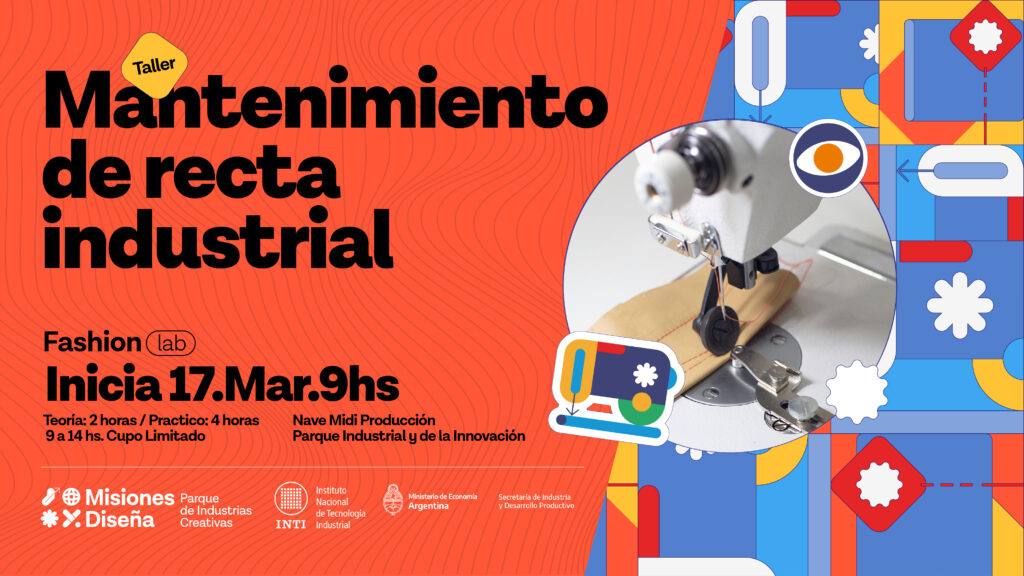 MiDi Misiones Diseña Fashion Lab Capacitacion Gratuita Posadas Manetenimiento de Maquinas de Coser Industriales INTI